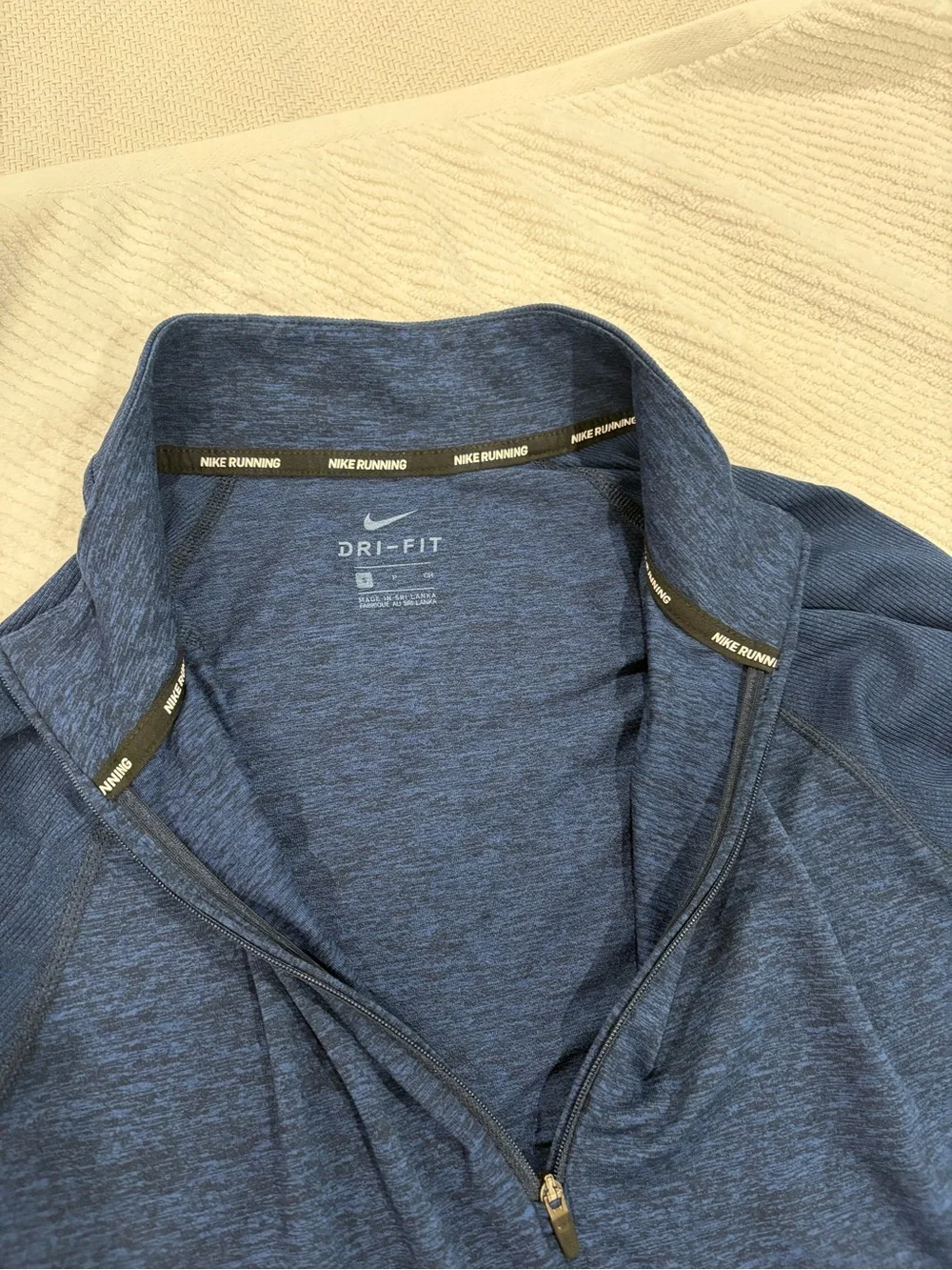 Nike Navy Blue Quarter-Zip Athletic Pullover